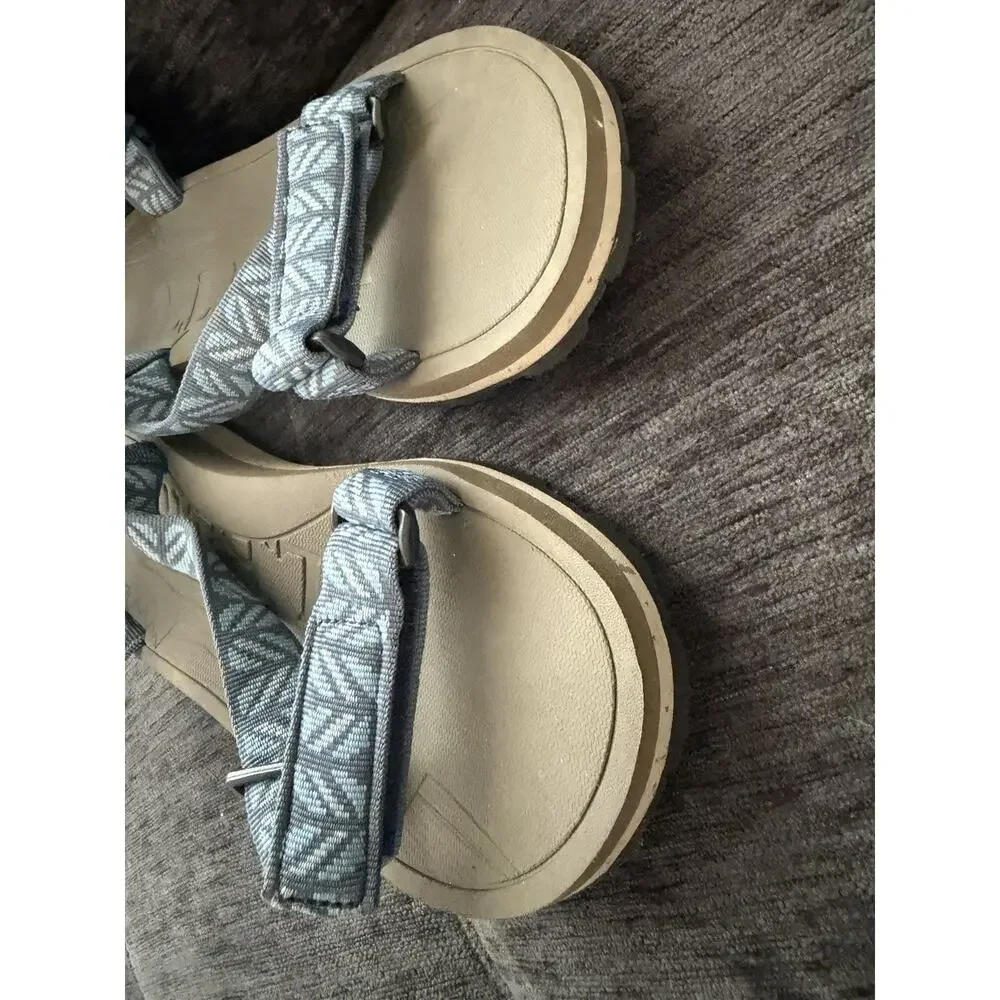 L.L. Bean Katahdin 4-Point Strap Hiking Sandals Mens Size 9 Blue #508563